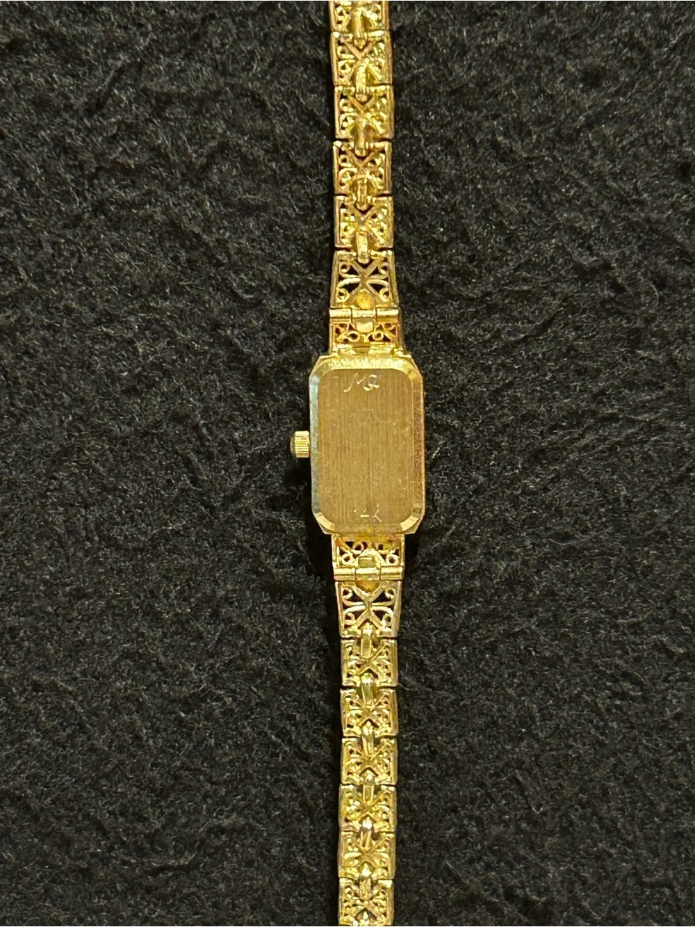 Michael Anthony Watch Womens 14k Yellow Gold Diamond Mother Of Pearl Dial 7.25